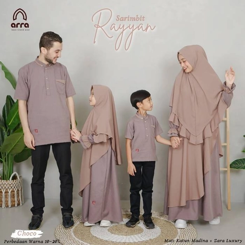 Arra - Baju Sarimbit Rayyan 03 Choco