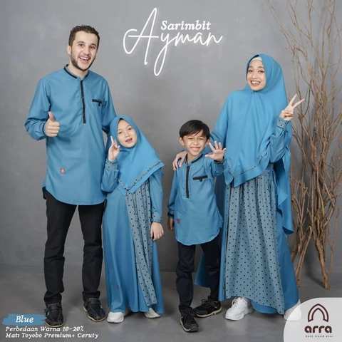 Arra - Baju Sarimbit Ayman 01 Blue