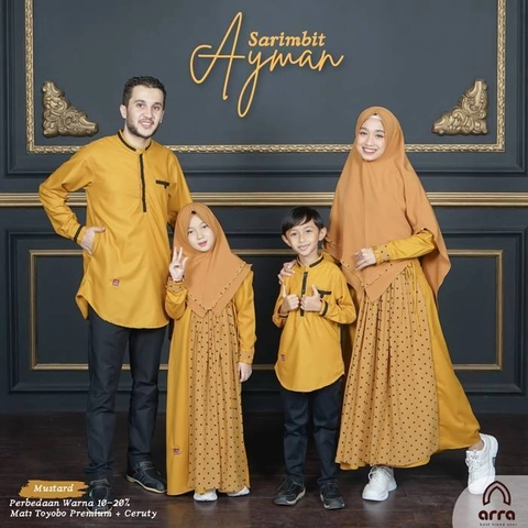 Arra - Baju Sarimbit Ayman 03 Mustard