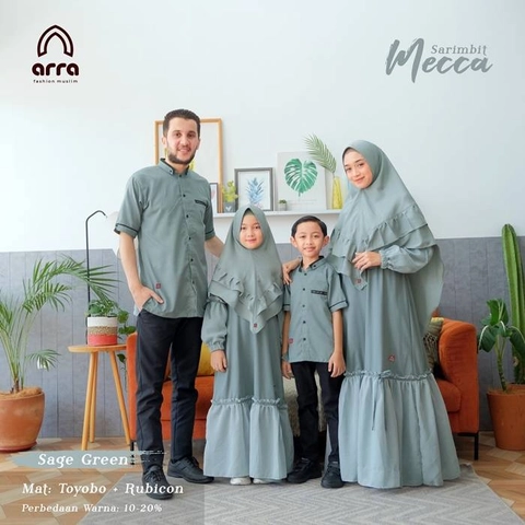 Arra - Baju Sarimbit Mecca 03 Sage Green