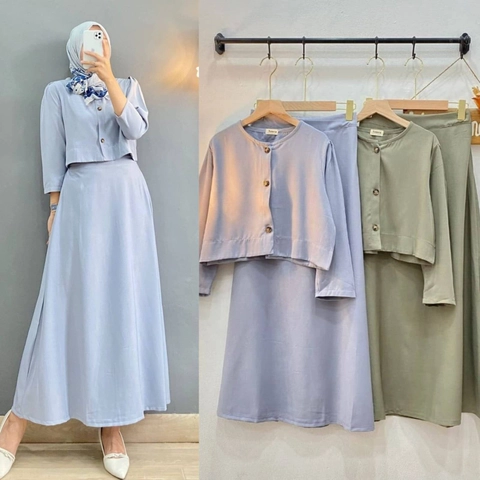 Astro - Setelan Rok Wanita ANDJC Realpict
