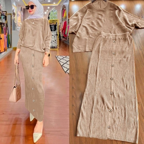 Astro - Setelan Celana Rok Wanita Fashion MAHAOZ Realpict