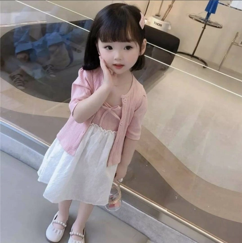 Astro - Dress +Cardigan Anak 4-6thn LILRX Realpict