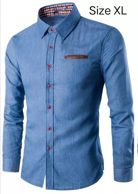 Astro - Kemeja Panjang Jeans Wash WIZPP Realpict