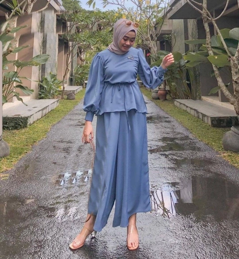 Astro - Setelan Celana Kulot Wanita Fashion RICHOZ Realpict