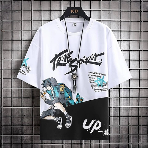 Astro - Kaos Fashion Pria Pendek SPIAO Realpict