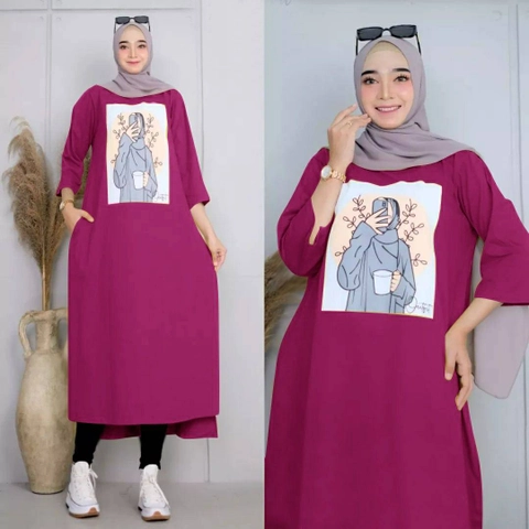 Astro - Midi Dress Wanita ADOJC Realpict