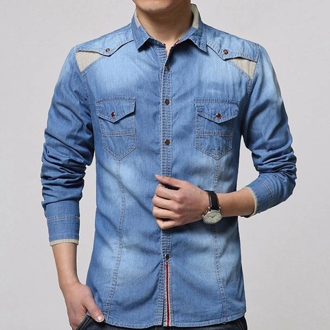 Astro - Kemeja Panjang Jeans AXTPP Realpict