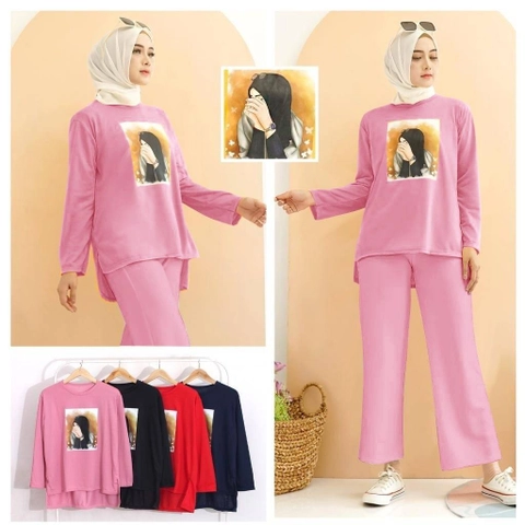 Astro - Setelan Celana Wanita HUMZY Realpict