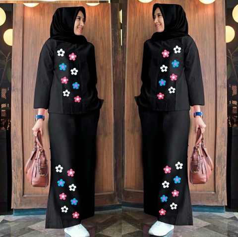 Astro - Setelan Kulot Wanita TAFAFH Realpict