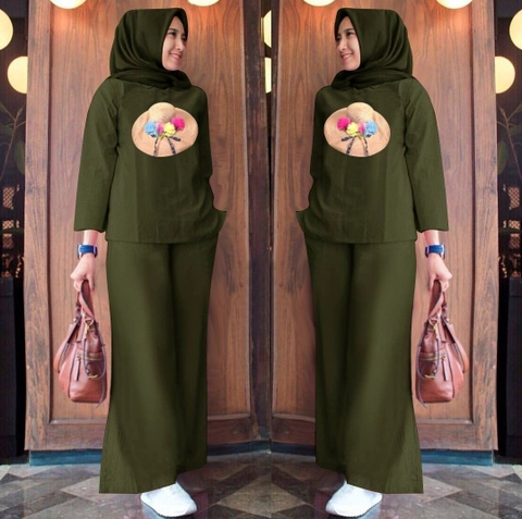 Astro - Setelan Kulot Wanita MAWFH Realpict