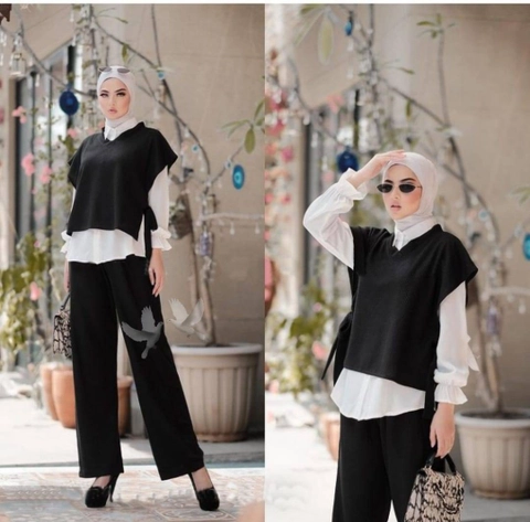 Astro - Setelan Kulot Wanita GITFH Realpict
