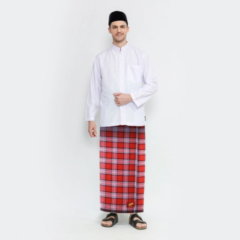 Sarung ATLAS Premium 550 Kombinasi Merah
