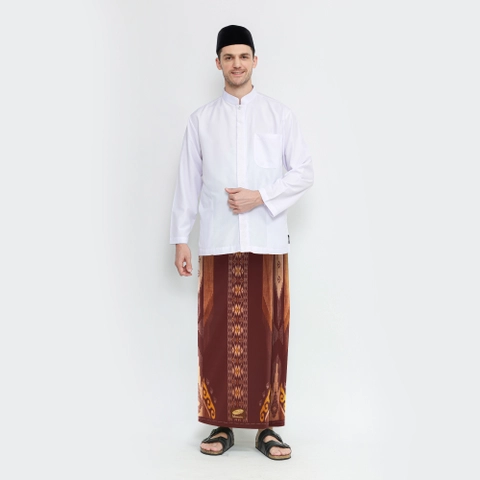 Sarung ATLAS Idaman 555 Harmoni Motif BHS SGD 01 Coklat