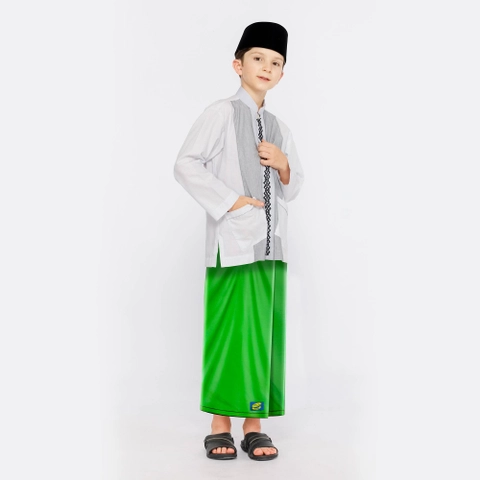 Sarung ATLAS Junior 425 Warna Polos Hijau Muda