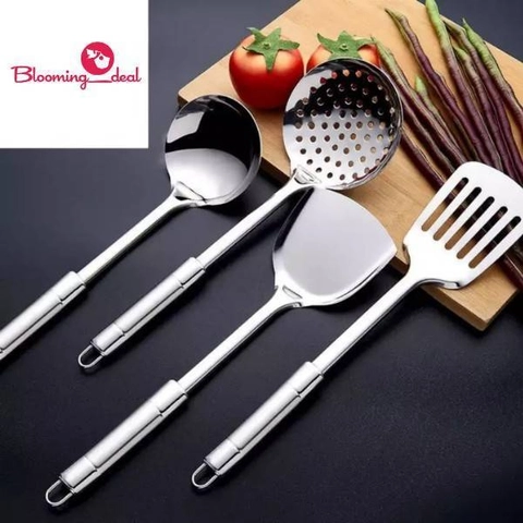 Blooming Deal Jakarta - Spatula Set Stainless Steel 4 in 1 (KITCHEN-04) Set Random