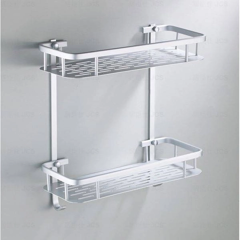 Blooming Deal - Rak Kamar Mandi Aluminium Serbaguna 2 Susun (JH-003A)