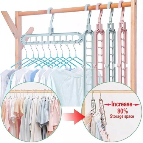 Blooming Deal - Wonder Hanger Gantungan Baju Multifungsi 9 in 1 / Magic Hanger Gantungan Lemari Pakaian (GBJ)