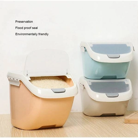 Blooming Deal - Tempat Beras Kotak Penyimpanan Makanan Serbaguna / Box Beras 6kg