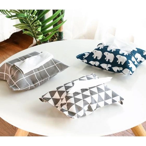 Blooming Deal - Tempat Tissue Kain Karakter / Kotak Tissue Meja / Tempat Tissue Mobil (T-KAIN)