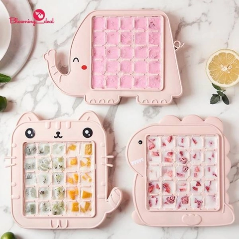 Blooming Deal - Cetakan Es Batu Karakter Animal Lucu / Ice Tray Mold 25 Grid (ICEMOLD)