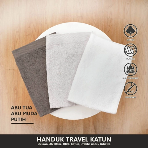 BlueCloud Rise Paket 3pcs Handuk Travel Katun