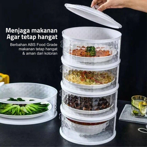EVM Stockist - Bunda Kaya Store - Food Storage Modern Tudung Saji 4 Susun Diamond