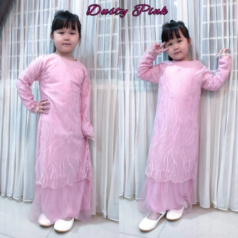 CANNIES STORES ID - Gamis Anak Geraldine Kid Brukat