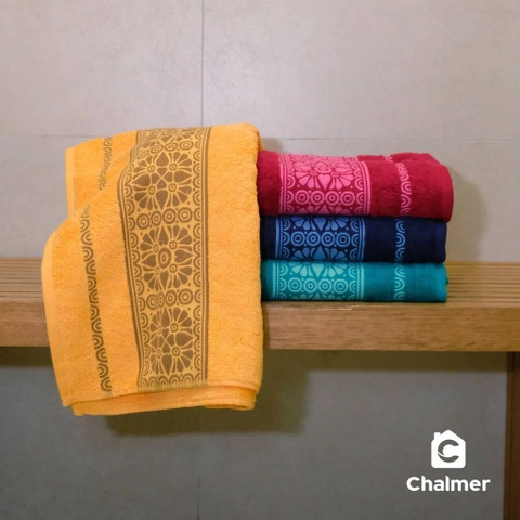 Chalmer - Handuk Mandi Chalmer 70x135 Motif Majja Handuk Mandi Dewasa Ukuran Besar