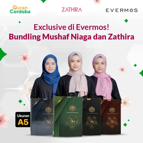 Cordoba X - Bundling Mushaf Niaga A5 + Zathira Pashmina Mecca