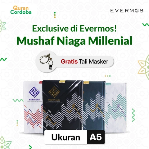 Cordoba X- Al Quran Mushaf Niaga A5 Millenial Gratis Tali Masker