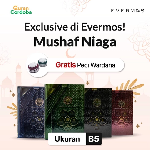 Cordoba X - Al Quran Mushaf Niaga B5 Gratis Peci