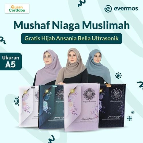 Cordoba X- Al Quran Mushaf Niaga A5 Muslimah Gratis Hijab Ansania Bella Ultrasonik