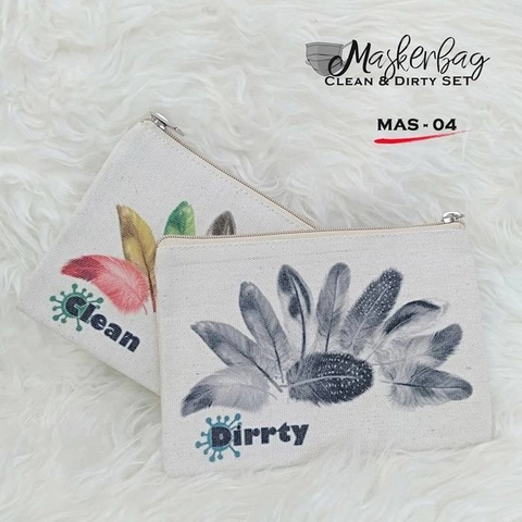 Dewani - Maskerbag (2 PCS) SET MAS-04 Pouch Canvas Vintage