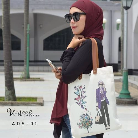 Dewani Totebag Canvas Vintage ADS-01