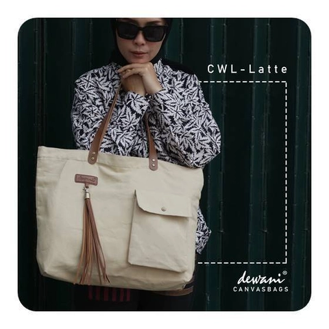 Dewani Totebag Canvas CWL-Latte