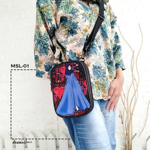Dewani Slingbag MSL-01 Tas Selempang kecil Seri Hijab Cantik