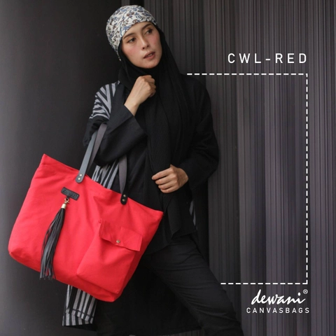 Dewani Totebag Canvas CWL-Red