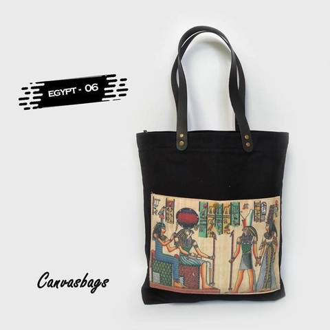 Dewani Totebag Canvas saku Seri EGYPT 06
