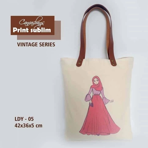 Dewani Totebag Vintage Seri LDY 05 - Hijab