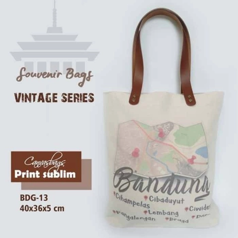 Dewani Totebag Vintage Seri Souvenir Bandung 13