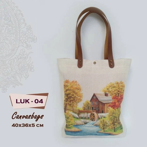 Dewani Totebag Canvas Vintage LUK-04 Seri LUKISAN