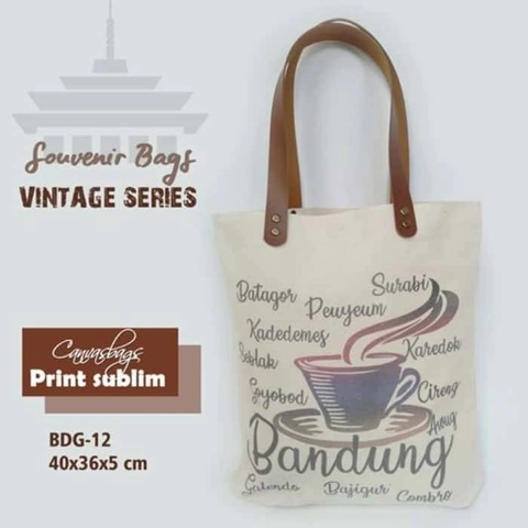 Dewani Totebag Vintage Seri Souvenir Bandung 12