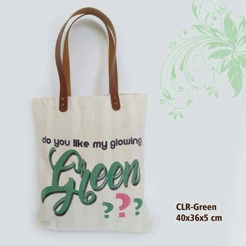 Dewani Totebag Vintage Seri Warna Green