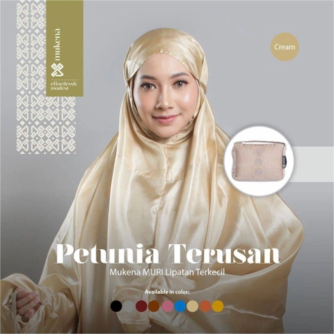 DS Modest - Mukena Traveling Mini Terkecil Petunia (Case Polos) Terusan