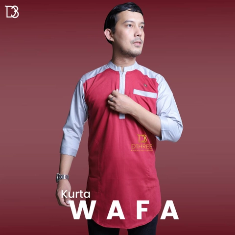 Dthree - Baju Koko  Pria Wafa Katun Toyobo