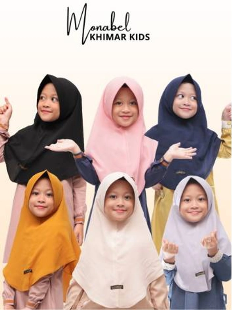 Dthree - Hijab Anak Monabel Diamond Crep Premium