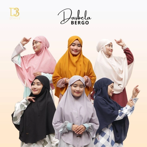 Dthree - Hijab Dewasa Dasbella Diamond Crep Premium