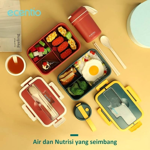 EVM Stockist - Ecentio Surabaya - Lunch box set with handle LBHE-7501