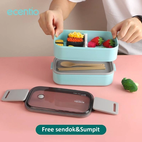 Ecentio Surabaya - Double PP Lunch Box PLBE-3601
